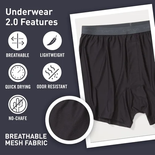 Vista 3 de ExOfficio Give-N-Go 2.0 - Bóxer para hombre, paquete de 2