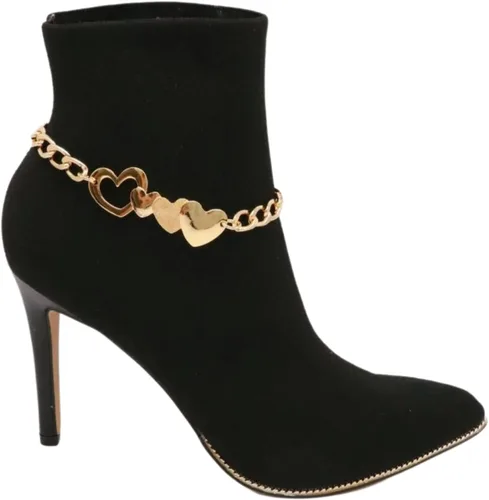 Vista 8 de Joyería de moda occidental para mujer, pulsera de cadena de bota, pulsera de zapatos, tobillera, círculo, abalorios rústicos, Sin gemas.