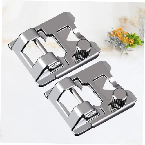 Vista 4 de STOBOK 2 Unidades Universal Máquina de Coser Prensatelas Pie Recoger Pie para Coser Hogar Fácil Cambio 2 Unidades*2