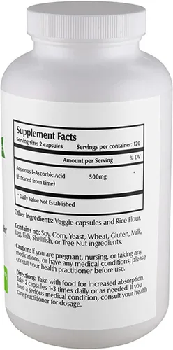 Vista 2 de One Planet Nutrition Nano Vitamina C 250mg Vitamina C soluble en agua para hombres y mujeres, vitamina C sin OMG para apoyo inmunológico, buena