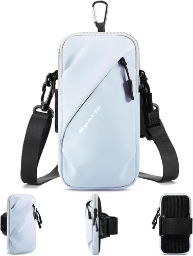 Vista 14 de Prime Comfort Soporte para Teléfono con Banda para el Brazo, Pequeña Bolsa Cruzada de Hombro Tipo Funda con Bandas para el Brazo, Compatible