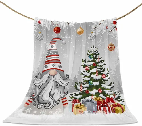 Vista 32 de Mantas de Tiro de Muñeco de Nieve de Navidad, Manta de Vellón Suave de Vacaciones de Invierno Decorativa para Hogar Sofá Sillón Silla Sala de Estar