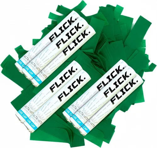 Vista 31 de Ultimate Confetti - Paquete de 8 varitas de confeti azul bebé - Palitos de mano de 6 pulgadas de papel de seda biodegradable para bodas, cumpleaños