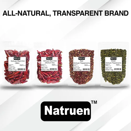 Vista 7 de Natruen Szechuan Granos de pimienta verde de 4 onzas, granos de pimienta enteros de Sichuan con sabor fuerte, esencial para mapo tofu, pollo Kung