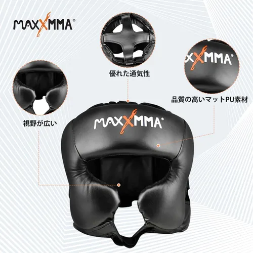 Vista 4 de MaxxMMA - Protector de cabeza L/XL para boxeo, entrenamiento MMA, kickboxing, sparring, karate, taekwondo