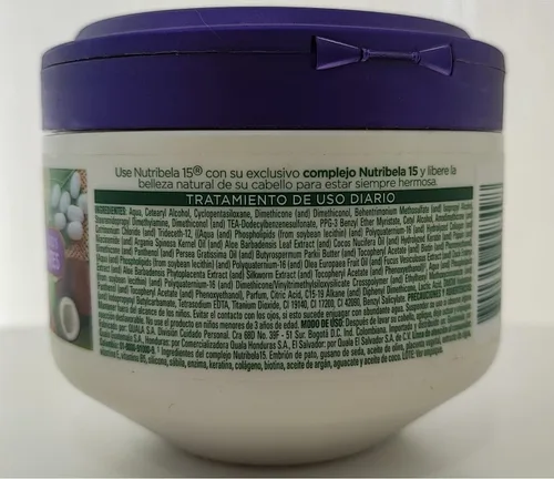 Vista 4 de Tratamiento Capilar Enzimoterapia Control Frizz Nutribela15 Reconocidos Ingredientes Enzimoterapia Control del Frizz Tratamiento Capilar 15