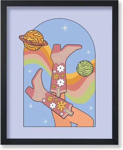 Vista 25 de Poster Master Sun Poster - Retro Rainbow Sun Print - Groovy Abstract Design - Geometric Shapes Design - Modern & Trendy Art - Chic Boho Decor