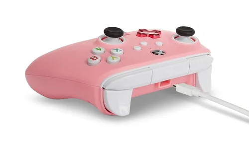 Vista 6 de PowerA Enhanced Wired Controller for Xbox - Pink Gamepad Wired Video Game Controller Gaming Controller Xbox Series XS Xbox One - Xbox Series X