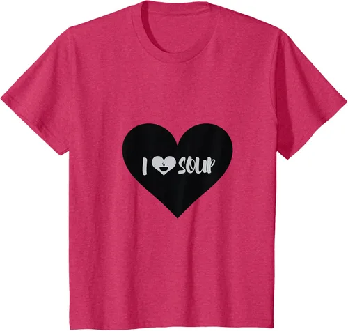 Vista 43 de I Love Soup - Camiseta de regalo con forma de corazón, Blanco, S Asfalto