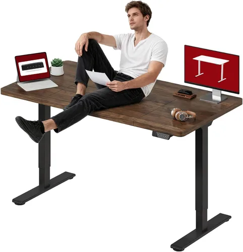 Vista 17 de SANODESK - Escritorio de pie móvil de una pieza con resorte de gas de 32 x 20 pulgadas