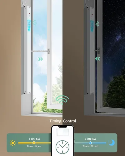 Vista 8 de Yoolax - Abreventanas motorizado inteligente, cerrador automático de ventanas WiFi
