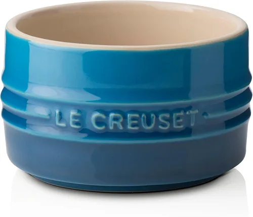 Vista 15 de Le Creuset - Ramequín redondo de cerámica de pared recta, 7 onzas, Oyster Ostra