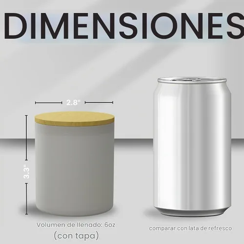 Vista 3 de Tarros de vela TRUE de 7 onzas – Tarros de velas vacíos para hacer velas – Tarro de vela a granel – Tapas de tarros de vidrio – Vasos de vela