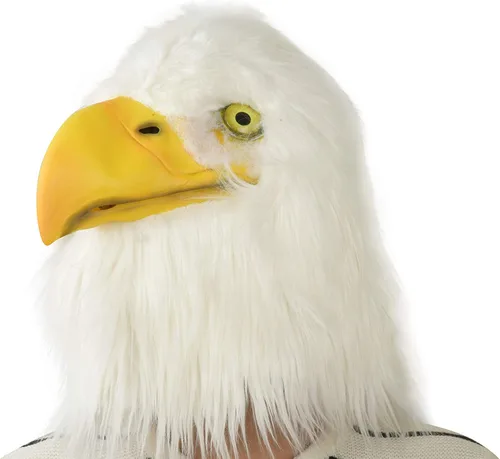 Vista 2 de Party Story Águila Máscara Halloween Cosplay Disfraz Látex Animal Head Masks para Adultos Fiesta Decoración Accesorios