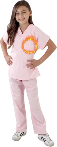 Vista 8 de M&M SCRUBS Conjunto de ropa quirúrgica súper suave para niños Ceil
