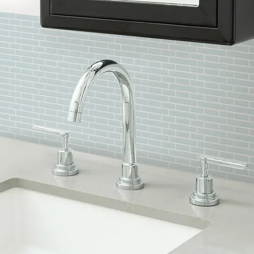 Vista 3 de In Home NH2361 - Azulejos de vidrio Marino adhesivos con protector para salpicaduras, Azul