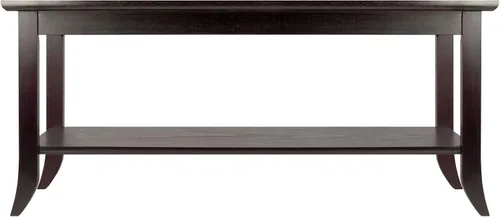 Vista 4 de Mesa para café rectangular Génova de Winsome con parte superior de vidrio