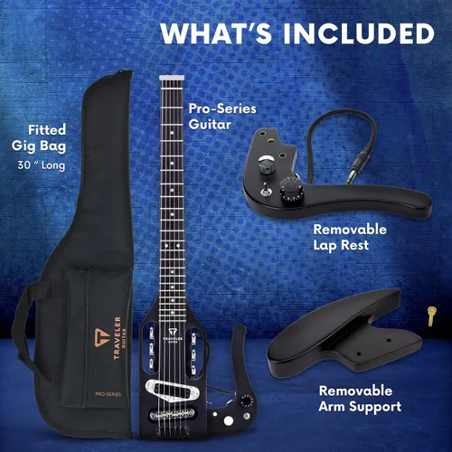 Vista 5 de Traveler Guitar Guitarra acústica Pro-Series Mod-X (negro mate), derecha, (PSM BKM)