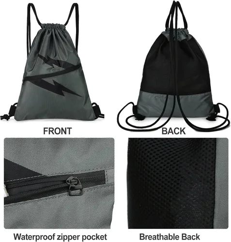 Vista 3 de BOXSAM Mochila escolar, Gris (Grey-A), Classic