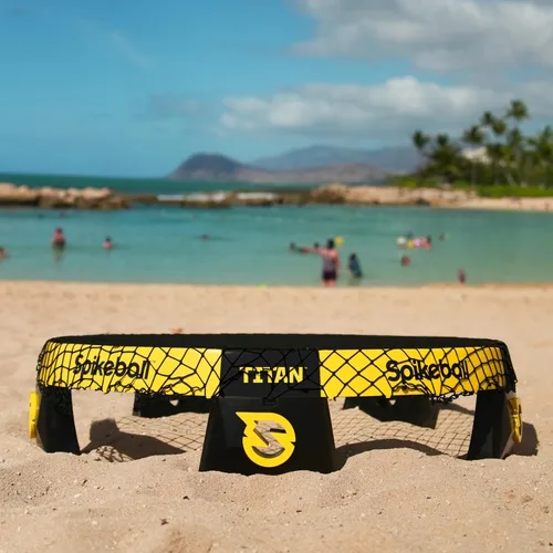 Vista 7 de Spikeball Titan Game Set - Marco más fuerte y estabilidad mejorada, incluye 1 pelota Pro y 1 pelota Atlas, lista para competición, portátil