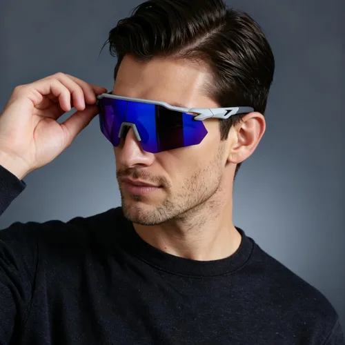 Vista 2 de SEKKAF Gafas de sol deportivas polarizadas para hombres y mujeres, protección UV, ligeras, para correr, ciclismo, almohadillas antideslizantes