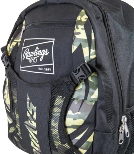 Vista 9 de Rawlings SAVAGE Mochila Bolsa para Equipos T-Ball/Béisbol Juvenil y Softbol Múltiples Estilos