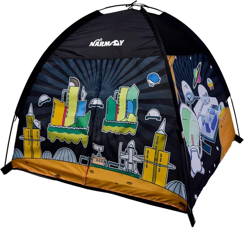 Vista 8 de NARMAY® Play Tent Space World Dome - Tienda de campaña para niños, diversión en interiores y exteriores, 48 x 48 x 40 pulgadas