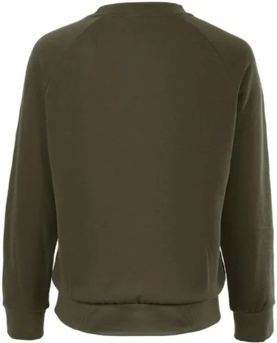 Vista 70 de MixMatchy Sudadera básica suave y cómoda de forro polar con cuello redondo para mujer