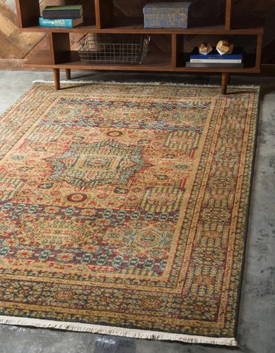 Vista 17 de Unique Loom Palace Collection - Alfombra rectangular (2 pies 2 pulgadas x 3 pies 1 pulgada, verde claro/marrón)