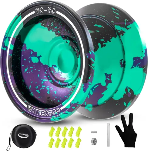Vista 16 de Yoyo de metal W07 de doble modo: yoyo sensible y no sensible, una opción para niños y adultos, adecuado para principiantes y jugadores avanzados
