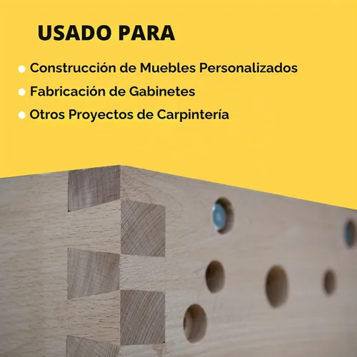 Vista 5 de General Tools Plantilla de cola de milano para carpintería, kit de plantillas de 12 pulgadas para muebles y gabinetes de madera, dorado