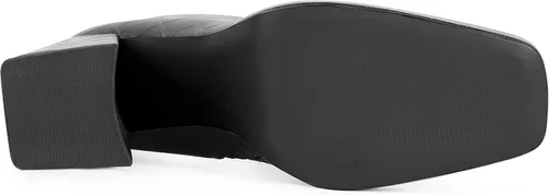 Vista 7 de ANN CREEK Botines de tacón grueso para mujer, con cremallera lateral, punta cuadrada, tacón alto, botas casuales
