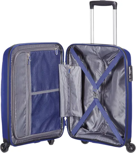 Vista 4 de American Tourister Maleta para hombre, azul marino, pequeña, Azul (azul marino medianoche), Equipaje de mano
