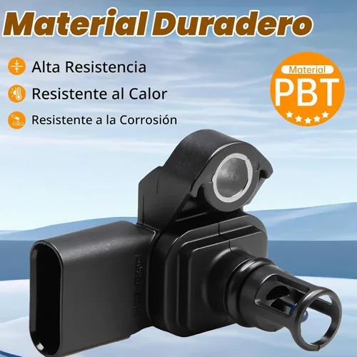 Vista 2 de FUSCH Sensor de presión y temperatura de aire de admisión, sensor de presión absoluta del colector MAP Compatible con Buick Cascada Encore Chevrolet