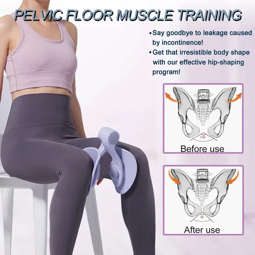 Vista 4 de Entrenador de suelo pélvico, ejercitador de Kegel interno del muslo, entrenador de Kegel para rehabilitación posparto, ejercitador de muslos
