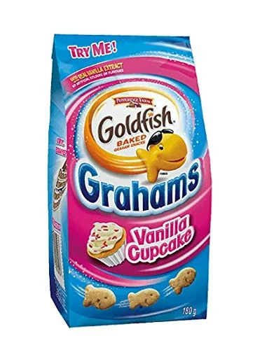 Vista 3 de Paquete de 3 bolsas de Goldfish con varios sabores (2 cupcakes de vainilla + 1 pizza Xplosive)