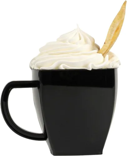 Vista 9 de Restaurantware -Tazas cuadradas de 5 onzas para café expreso, 100 tazas de café de plástico desechables - Plástico PS, con asas, taza de postre