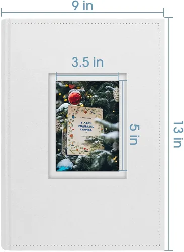 Vista 7 de Golden State Art, Álbum de fotos de gamuza de piel sintética con capacidad para 300 fotos de 4 x 6 pulgadas con espacio de escritura de notas, ideal