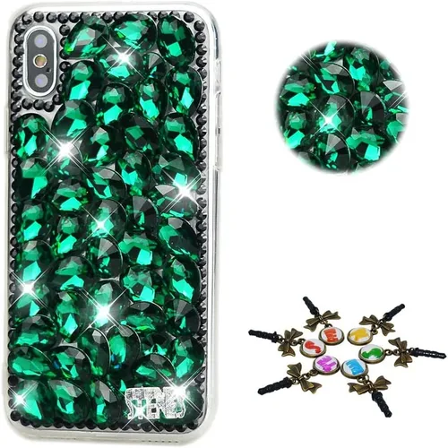 Vista 18 de Sparkle Case compatible con Samsung Galaxy Z Flip 2 5G - Elegante - Funda 3D hecha a mano con diamantes de imitación de diamantes de imitación