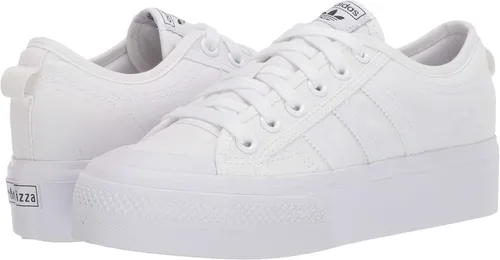 Vista 8 de adidas Originals Nizza - Tenis de plataforma para mujer, Blanco