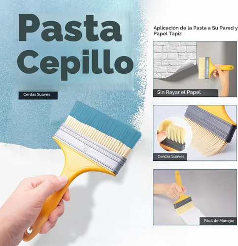 Vista 2 de Kit de herramientas profesionales para papel pintado FOSHIO, incluyendo cepillo alisador, rodillo de costuras, cepillo aplicador de pasta 03 Kit