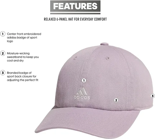 Vista 43 de adidas Gorra ajustable relajada Saturday para mujer