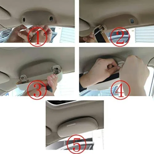 Vista 4 de Car Sunglasses Holder Glasses Case Storage Box Interior,for Volvo S40 S60 S80 XC40 XC60 XC70 XC90 V40 V60 V70 V90