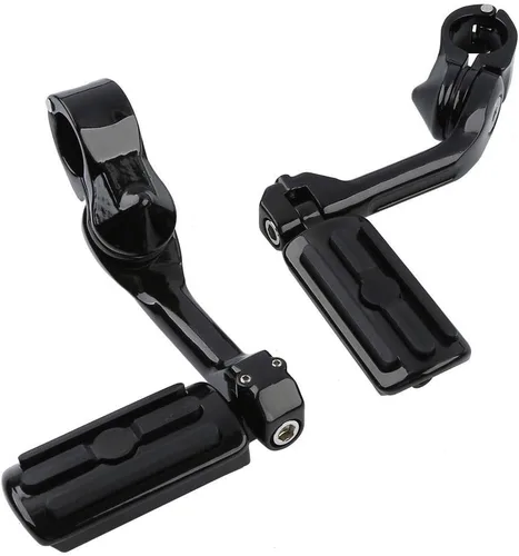 Vista 4 de TCMT Estriberas de 1.25 pulgadas para autopista, reposapiés que se ajustan a Harley Touring Road King Street Glide Road Glide Electra Glide Softail