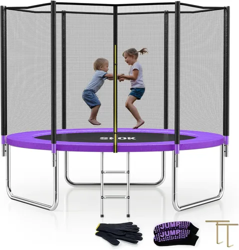 Vista 14 de SKOK Trampoline for Kids,400LBS Outdoor Trampoline with Net-ASTM Approved Trampoline for Children and Adults