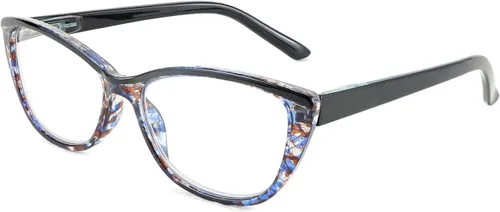 Vista 2 de FEISEDY Gafas de lectura progresivas multifocales con bloqueo de luz azul, sin línea, con bisagra de resorte B2675