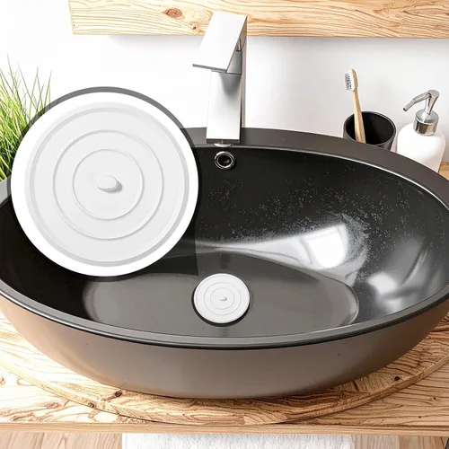Vista 5 de Tapón de drenaje universal de 4.3 pulgadas, tapa de drenaje de fregadero, cubierta de drenaje de silicona para cocina, baños, accesorios
