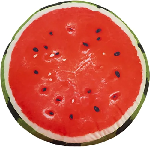 Vista 9 de Fruit Pillow Home - Cojín redondo con forma de cojín de felpa (13 pulgadas, marrón, estaca)