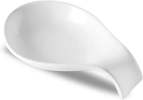 Vista 11 de Nihow Soporte de cuchara de cerámica: 4 pulgadas de soporte estable para utensilios - Soporte de cuchara resistente al calor para encimera de negro