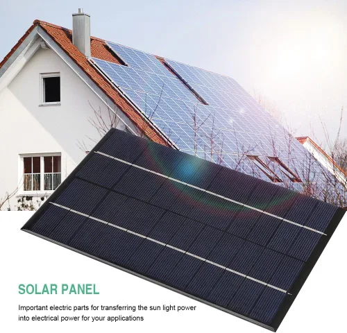 Vista 3 de Mini módulo portátil del panel solar 12V 4.2W DIY cargador de batería de polisilicio con eficacia alta
